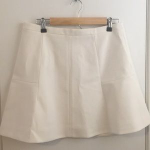 J.Crew off white tulip/peplum skirt! Size 10!